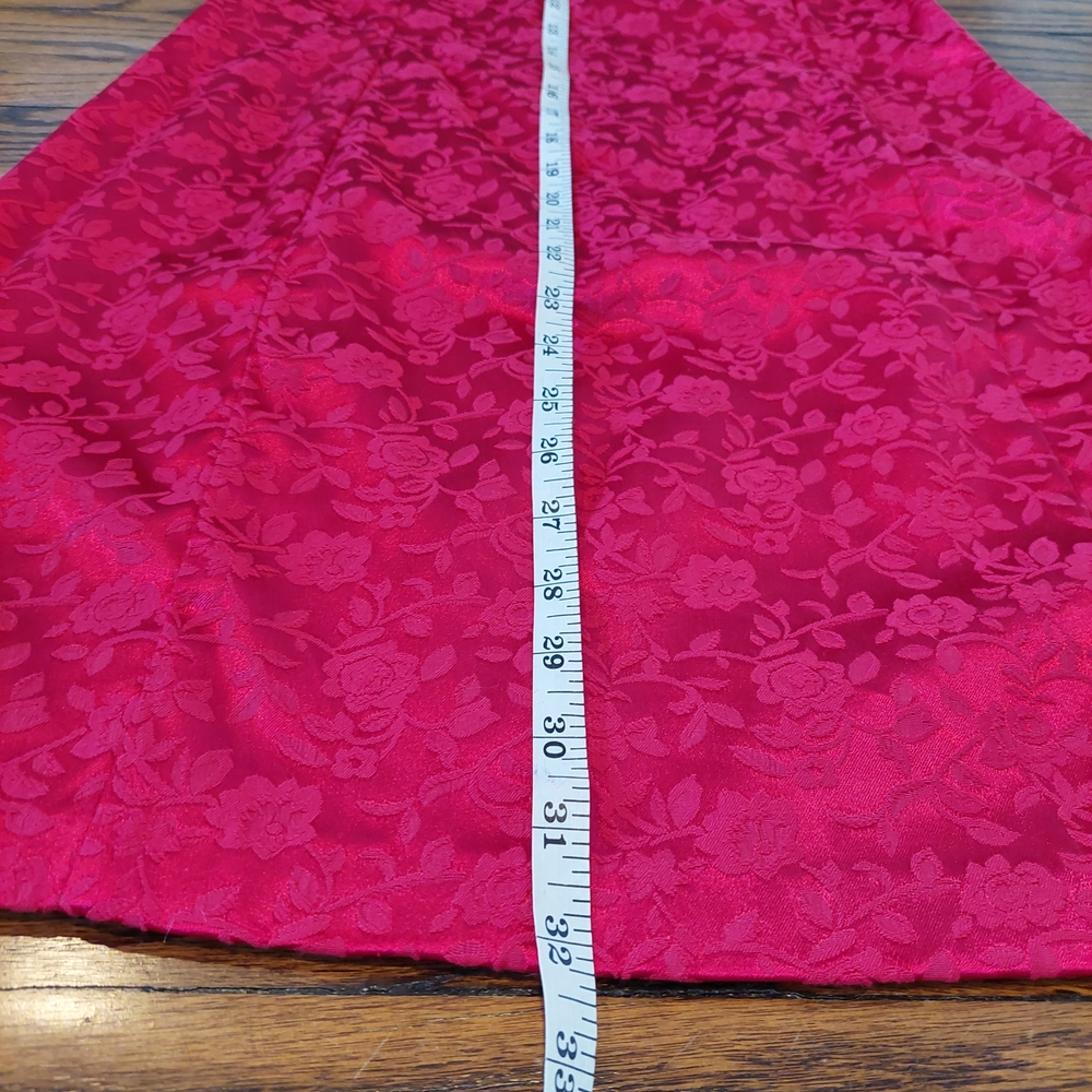 Be Smart Women's Medium Chic Sleeveless Red Floral Dress - Picture 9 of 13